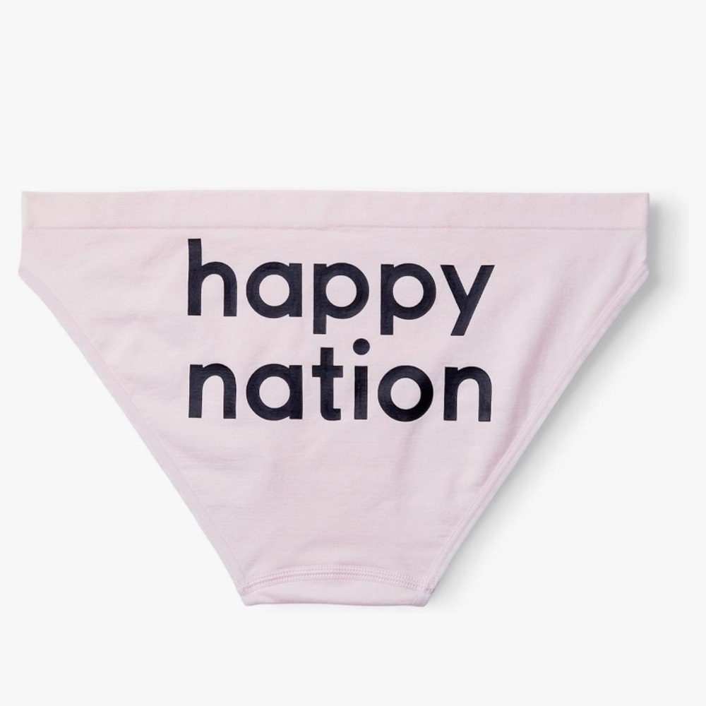 Happy Nation Girls Cool & Comfy Seamless Bikini Underwear Pink size JRS XL NWT